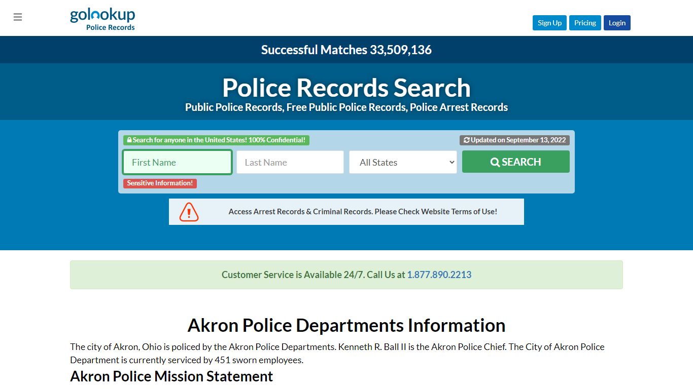 Akron Police Departments, Akron Police Departments - GoLookUp